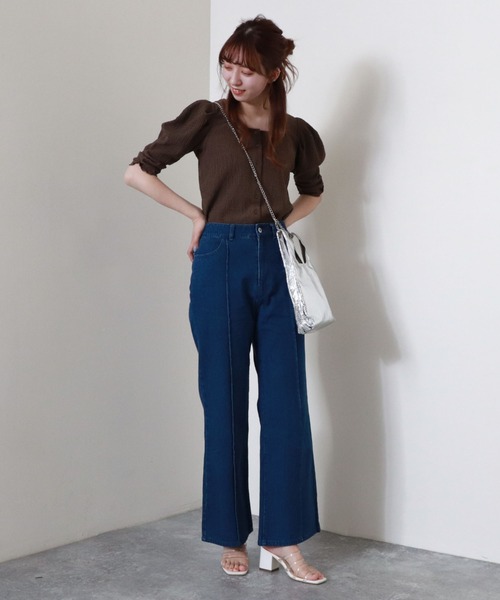 archives(アルシーヴ)の「2wayパワショルTOPS(Tシャツ/カットソー・レディース・オフホワイト/ブラック/ベージュ/ブラウン/チャコールグレー・MEDIUM)」の11枚目の写真