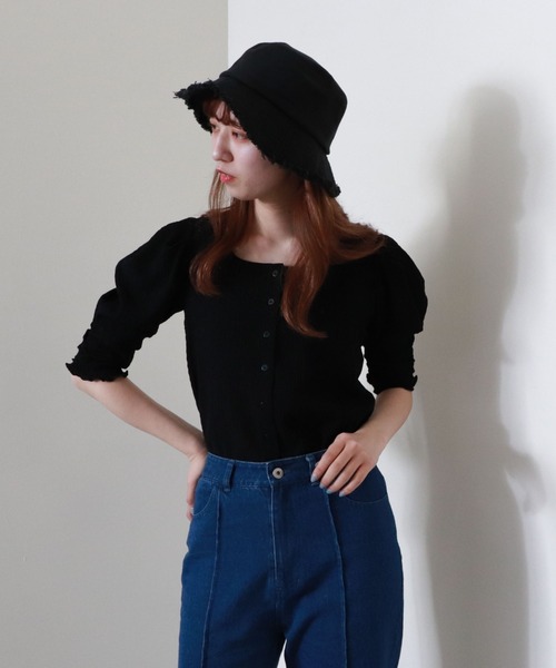 archives(アルシーヴ)の「2wayパワショルTOPS(Tシャツ/カットソー・レディース・オフホワイト/ブラック/ベージュ/ブラウン/チャコールグレー・MEDIUM)」の8枚目の写真