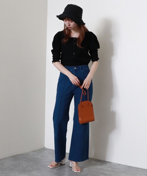 archives(アルシーヴ)の「2wayパワショルTOPS(Tシャツ/カットソー・レディース・オフホワイト/ブラック/ベージュ/ブラウン/チャコールグレー・MEDIUM)」の14枚目の写真