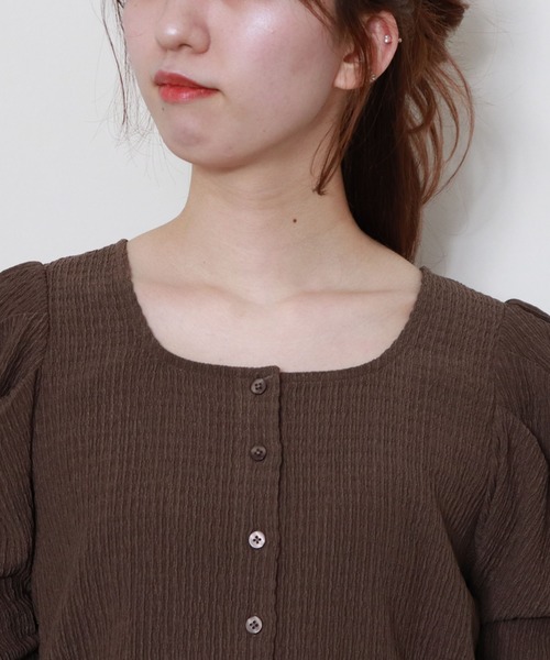 archives(アルシーヴ)の「2wayパワショルTOPS(Tシャツ/カットソー・レディース・オフホワイト/ブラック/ベージュ/ブラウン/チャコールグレー・MEDIUM)」の19枚目の写真