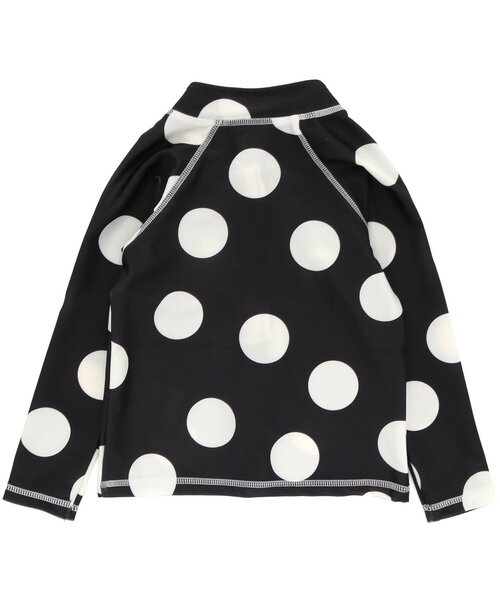 Ampersand（アンパサンド）の「/UNIシンプルラッシュガード(無地・ドット柄)_UVカット（ラッシュガード・キッズ・ブラック/グレー/アイボリー/カーキ・100/110/120/130/140/80/90）」の10枚目の写真