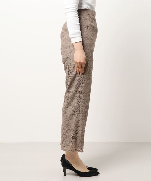 Te chichi(テチチ)の「コードレースイージーパンツ(その他パンツ・レディース・モカ/オフホワイト・フリ-)」の4枚目の写真