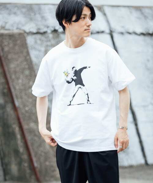 BRANDALISED（ブランダライズド）の「BRANDALISED　BANKSY/バンクシー プリントTシャツ（Tシャツ/カットソー・メンズ・その他2/その他4/その他1/その他3・MEDIUM/LARGE）」の2枚目の写真