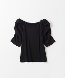 WILLSELECTION | ハートネックパワショルトップス(Tシャツ/カットソー)