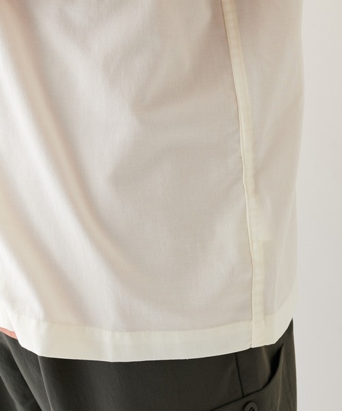 DISCOAT（ディスコート）の「ポリラミー半袖シャツ（シャツ/ブラウス・メンズ・カーキ/オフホワイト/ネイビー/ベージュ/ブラック・MEDIUM/LARGE/X-LARGE）」の18枚目の写真