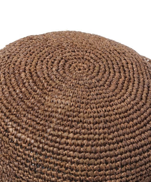 studio CLIP（スタディオクリップ）の「タック入りラフィアハット（ハット・レディース・ナチュラル/ブラウン/グレー・FREE）」の7枚目の写真