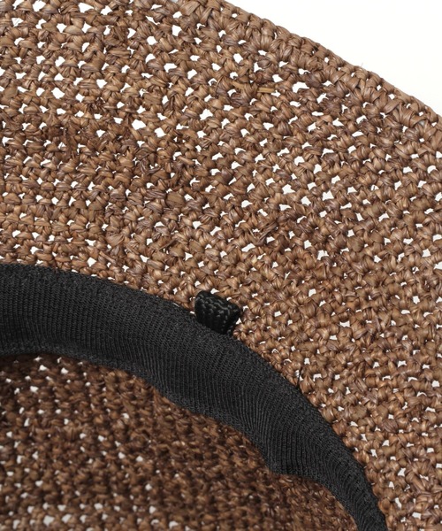 studio CLIP（スタディオクリップ）の「タック入りラフィアハット（ハット・レディース・ナチュラル/ブラウン/グレー・FREE）」の14枚目の写真