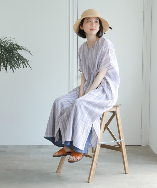 studio CLIP（スタディオクリップ）の「タック入りラフィアハット（ハット・レディース・ナチュラル/ブラウン/グレー・FREE）」の19枚目の写真