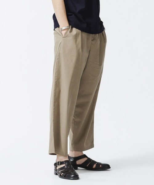 NANO universe(ナノユニバース)の「リネン混ワイドイージースラックス(スラックス・メンズ・ネイビー/ブラック/ベージュ・S/M/L)」の3枚目の写真
