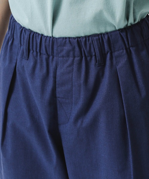 NANO universe(ナノユニバース)の「リネン混ワイドイージースラックス(スラックス・メンズ・ネイビー/ブラック/ベージュ・S/M/L)」の9枚目の写真