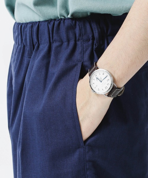 NANO universe(ナノユニバース)の「リネン混ワイドイージースラックス(スラックス・メンズ・ネイビー/ブラック/ベージュ・S/M/L)」の12枚目の写真