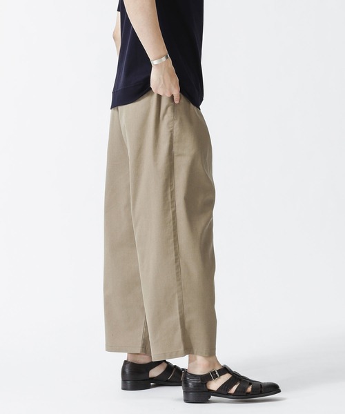 NANO universe(ナノユニバース)の「リネン混ワイドイージースラックス(スラックス・メンズ・ネイビー/ブラック/ベージュ・S/M/L)」の4枚目の写真