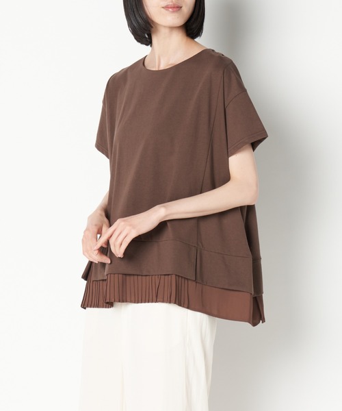 ライチ(ライチ)の「vingtrois/227-24300(Tシャツ/カットソー・レディース・ブラック/ブラウン・FREE)」の2枚目の写真