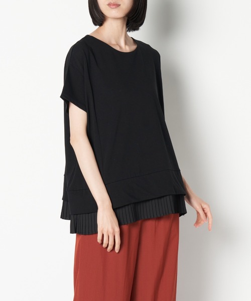 ライチ(ライチ)の「vingtrois/227-24300(Tシャツ/カットソー・レディース・ブラック/ブラウン・FREE)」の1枚目の写真