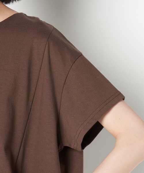 ライチ(ライチ)の「vingtrois/227-24300(Tシャツ/カットソー・レディース・ブラック/ブラウン・FREE)」の8枚目の写真