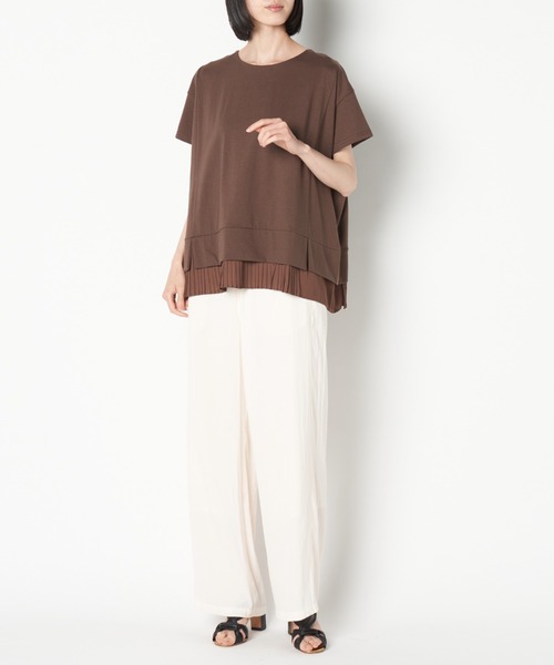 ライチ(ライチ)の「vingtrois/227-24300(Tシャツ/カットソー・レディース・ブラック/ブラウン・FREE)」の5枚目の写真