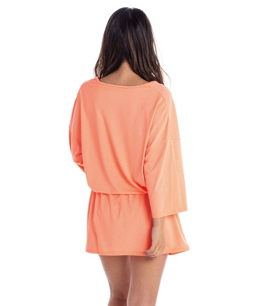ROXY（ロキシー）の「ROLLING STONE/ロキシーラッシュガード(水着)（ラッシュガード・レディース・ホワイト/グレー/オレンジ・SMALL/MEDIUM/LARGE）」の6枚目の写真