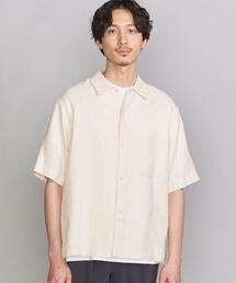 BEAUTY&YOUTH UNITED ARROWS | BY ヘビー リネン ラミー キャンプカラー ビッグシルエットシャツ(シャツ/ブラウス)