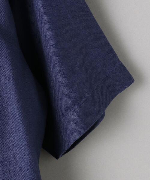 BEAUTY&YOUTH UNITED ARROWS（ビューティーアンドユースユナイテッドアローズ）の「BY ヘビー リネン ラミー キャンプカラー ビッグシルエットシャツ（シャツ/ブラウス・メンズ・オフホワイト/ケリー/ネイビー・LARGE/X-LARGE/MEDIUM/SMALL）」の15枚目の写真