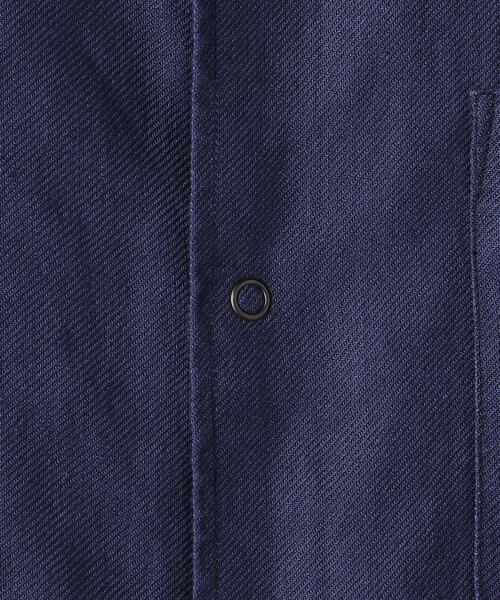 BEAUTY&YOUTH UNITED ARROWS（ビューティーアンドユースユナイテッドアローズ）の「BY ヘビー リネン ラミー キャンプカラー ビッグシルエットシャツ（シャツ/ブラウス・メンズ・オフホワイト/ケリー/ネイビー・LARGE/X-LARGE/MEDIUM/SMALL）」の18枚目の写真