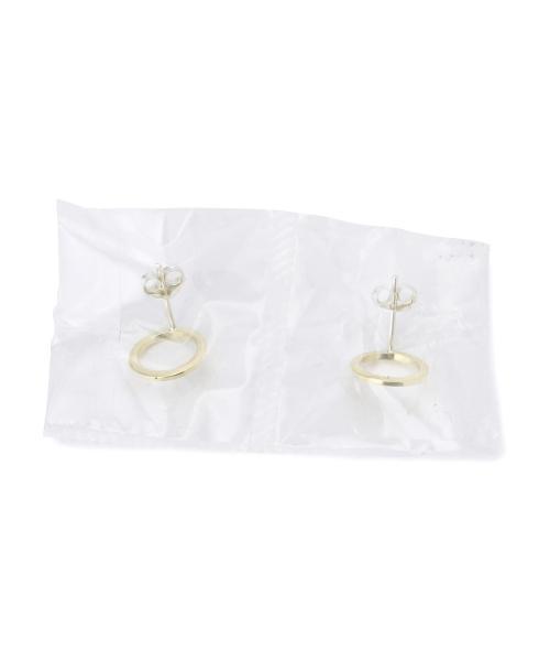 BEAMS BOY（ビームスボーイ）の「BEAMS BOY / BRASS サークル ライン ピアス（ピアス（両耳用）・レディース・イエロー系その他・ONE SIZE）」の3枚目の写真