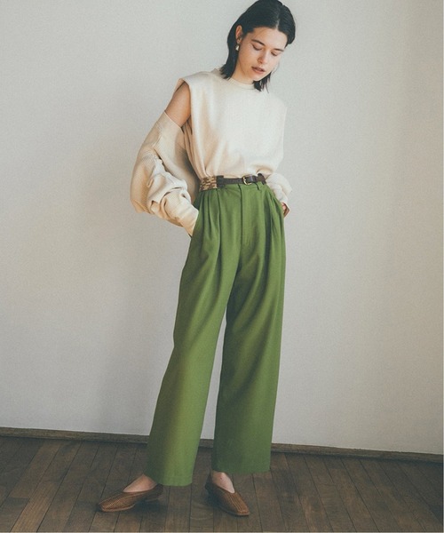 SLOBE IENA(スローブイエナ)の「【CLANE/クラネ】 POWER SHOULDER THERMALカットソー【手洗い可】◆(Tシャツ/カットソー・レディース・ベージュ/アイボリー・FREE)」の11枚目の写真