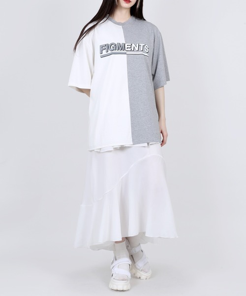 Figments（フィグメンツ）の「ロングフリルワンピース（ワンピース・レディース・ブラック/ホワイト・FREE）」の3枚目の写真