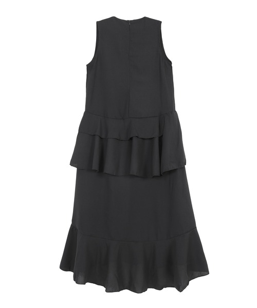 Figments（フィグメンツ）の「ロングフリルワンピース（ワンピース・レディース・ブラック/ホワイト・FREE）」の13枚目の写真