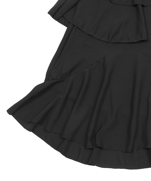 Figments（フィグメンツ）の「ロングフリルワンピース（ワンピース・レディース・ブラック/ホワイト・FREE）」の9枚目の写真