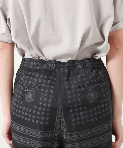 JOURNAL STANDARD(ジャーナルスタンダード)の「P/CU TRIVAL ジャガード タック ワイドパンツ(その他パンツ・メンズ・ライトグリーン/ブラック系その他/コバルトブルー・MEDIUM/LARGE)」の8枚目の写真