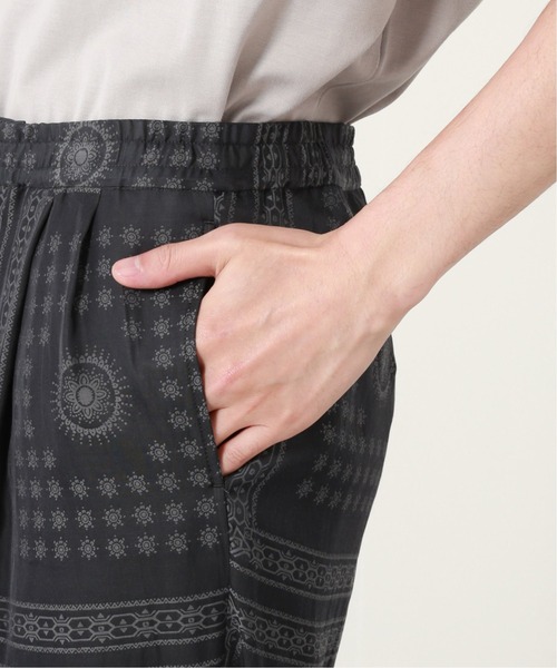 JOURNAL STANDARD(ジャーナルスタンダード)の「P/CU TRIVAL ジャガード タック ワイドパンツ(その他パンツ・メンズ・ライトグリーン/ブラック系その他/コバルトブルー・MEDIUM/LARGE)」の10枚目の写真