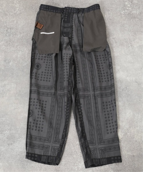 JOURNAL STANDARD(ジャーナルスタンダード)の「P/CU TRIVAL ジャガード タック ワイドパンツ(その他パンツ・メンズ・ライトグリーン/ブラック系その他/コバルトブルー・MEDIUM/LARGE)」の5枚目の写真