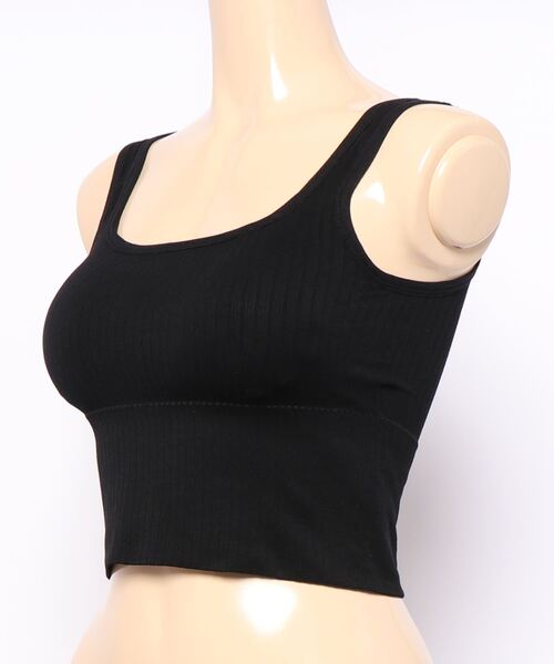 VICKY（ビッキー）の「カジュアルリブタンクブラトップ《手洗い可能》（タンクトップ・レディース・ホワイト/ブラウン/グレー/ブラック・M）」の12枚目の写真