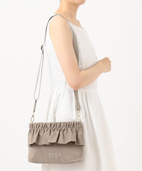 TOCCA（トッカ）の「【WEB限定】SANA POCHETTE ポシェット（ショルダーバッグ・レディース・ブラック系/ベージュ系/サックスブルー系・F）」の18枚目の写真
