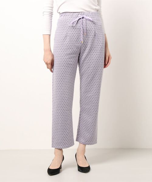 Mysa&Liina（ミーサリーナ）の「ジャガードパンツ（その他パンツ・レディース・ブラック/アイボリー/ラベンダー・M）」の11枚目の写真