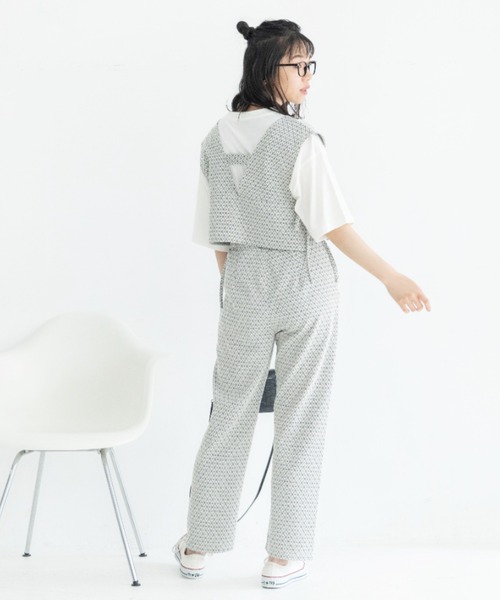 Mysa&Liina（ミーサリーナ）の「ジャガードパンツ（その他パンツ・レディース・ブラック/アイボリー/ラベンダー・M）」の14枚目の写真