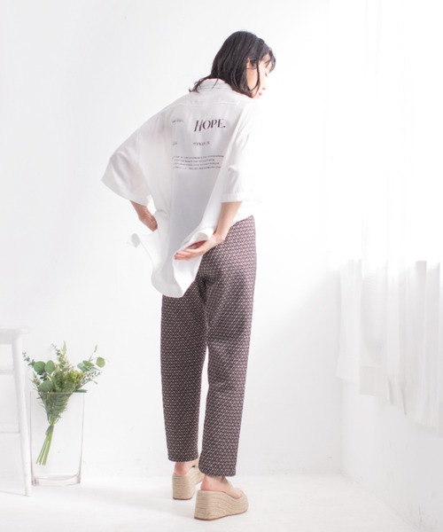 Mysa&Liina（ミーサリーナ）の「ジャガードパンツ（その他パンツ・レディース・ブラック/アイボリー/ラベンダー・M）」の21枚目の写真