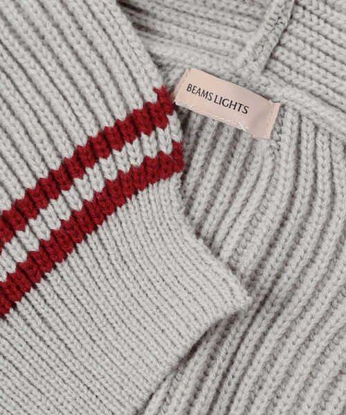 BEAMS LIGHTS(ビームスライツ)の「BEAMS LIGHTS / 畦 ショルダー ストール(マフラー・レディース・ベージュ/ブラウン/グレー・ONE SIZE)」の8枚目の写真
