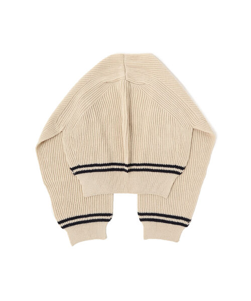 BEAMS LIGHTS(ビームスライツ)の「BEAMS LIGHTS / 畦 ショルダー ストール(マフラー・レディース・ベージュ/ブラウン/グレー・ONE SIZE)」の7枚目の写真