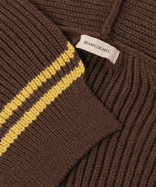 BEAMS LIGHTS(ビームスライツ)の「BEAMS LIGHTS / 畦 ショルダー ストール(マフラー・レディース・ベージュ/ブラウン/グレー・ONE SIZE)」の4枚目の写真