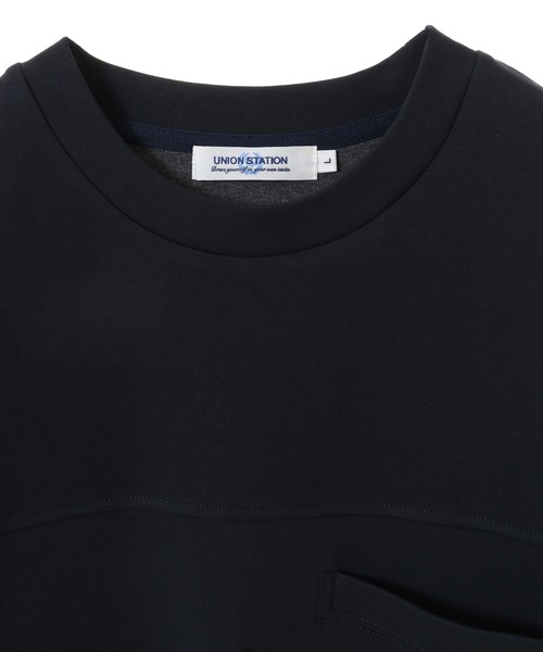 UNION STATION（ユニオンステーション）の「【ストレッチ】パネルレイヤードカットソー（Tシャツ/カットソー・メンズ・ホワイト/ネイビー/ホワイト系その他・M/L/LL）」の16枚目の写真