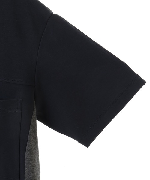 UNION STATION（ユニオンステーション）の「【ストレッチ】パネルレイヤードカットソー（Tシャツ/カットソー・メンズ・ホワイト/ネイビー/ホワイト系その他・M/L/LL）」の19枚目の写真