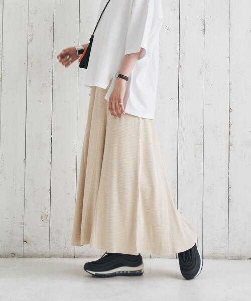 coen（コーエン）の「縦ワッフルマーメイドスカート（スカート・レディース・テラコッタ/ナチュラル/モカ・MEDIUM/LARGE）」の16枚目の写真