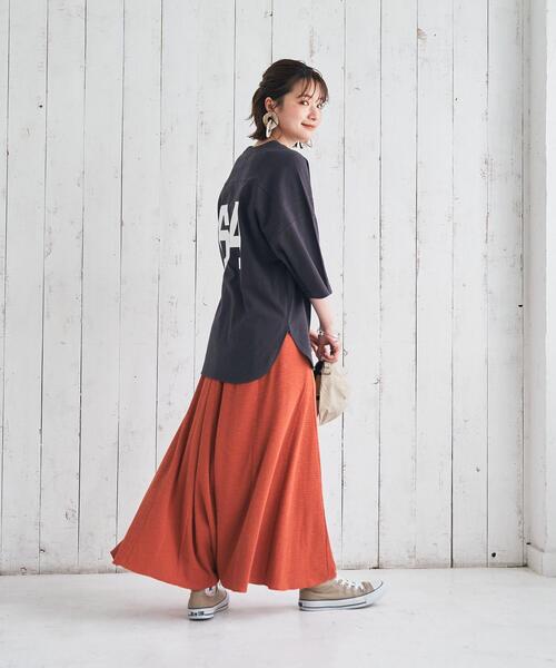 coen（コーエン）の「縦ワッフルマーメイドスカート（スカート・レディース・テラコッタ/ナチュラル/モカ・MEDIUM/LARGE）」の14枚目の写真