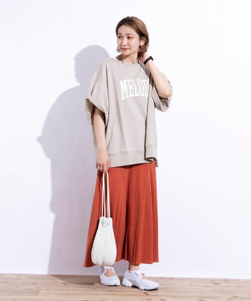 coen（コーエン）の「縦ワッフルマーメイドスカート（スカート・レディース・テラコッタ/ナチュラル/モカ・MEDIUM/LARGE）」の8枚目の写真