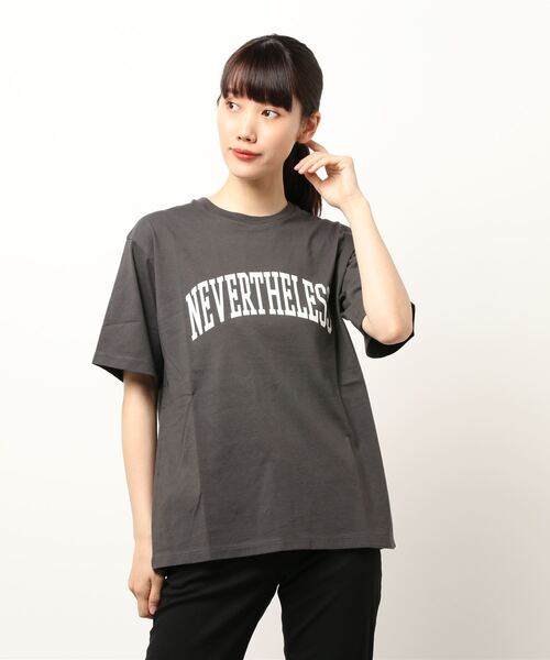 AMERICAN HOLIC(アメリカンホリック)の「ロゴカットプルオーバー2(Tシャツ/カットソー・レディース・グリーン/チャコールグレー・M/L)」の4枚目の写真