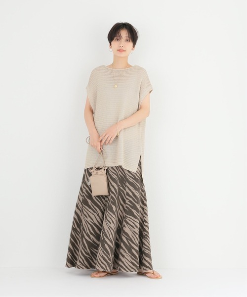 Simplicite（サンプリシテ）の「和紙ニットプルオーバー◆（ニット/セーター・レディース・ブラック/ベージュ・FREE）」の14枚目の写真