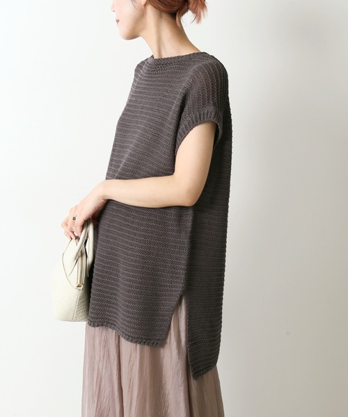 Simplicite（サンプリシテ）の「和紙ニットプルオーバー◆（ニット/セーター・レディース・ブラック/ベージュ・FREE）」の18枚目の写真