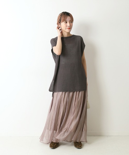 Simplicite（サンプリシテ）の「和紙ニットプルオーバー◆（ニット/セーター・レディース・ブラック/ベージュ・FREE）」の21枚目の写真