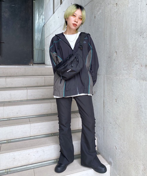 X-girl（エックスガール）の「BICOLOR NYLON JACKET（ブルゾン